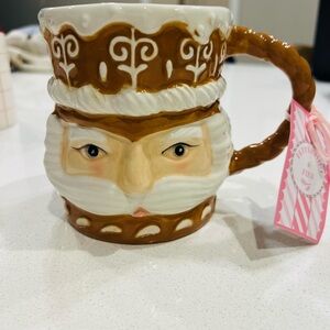 Peppermint & Pine Nutcracker Santa Ceramic Mug – Holiday Coffee Cup